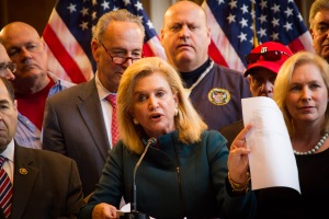 4/14/2015  Congresswoman Carolyn Maloney and Senator Kristen Gillibrand host a press conference in Washington announcing the introduction of The James Zadroga 9/11 Health and Compensation Reauthorization Act HR. 1786/ S. 928